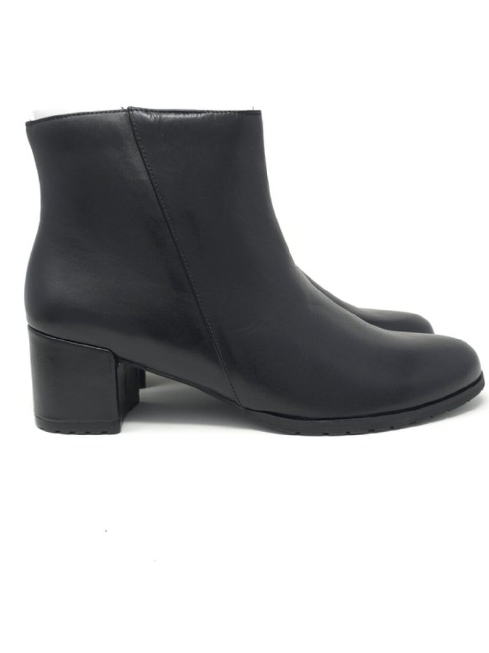 Naturalizer Bay Waterproof Heeled Ankle Boot Black Leather 11 M - Picture 3 of 14